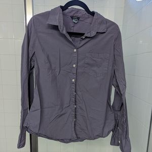 J. Crew Women's 100% Cotton Button Down in Light Purple Size 10